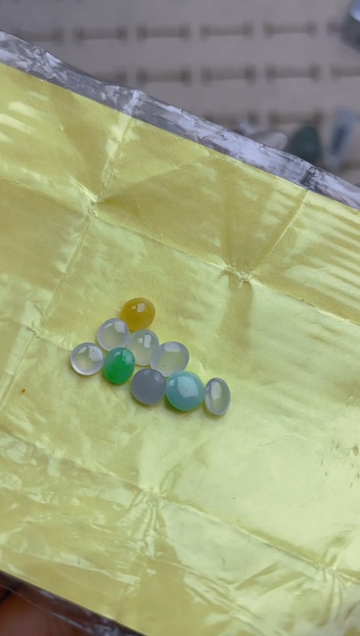 裸石翡翠天然翡翠蛋面25