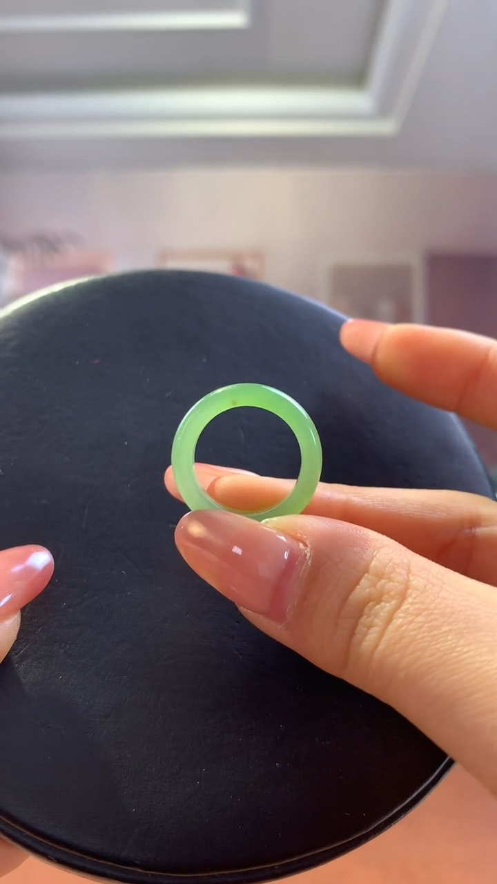 【闪购商品】和田玉戒圈未镶嵌满翠戒圈12