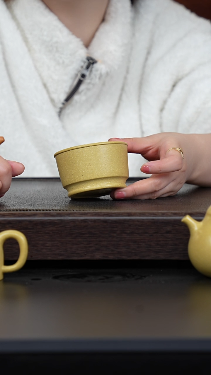 【闪购商品】紫砂茶壶本绿马蹄杯