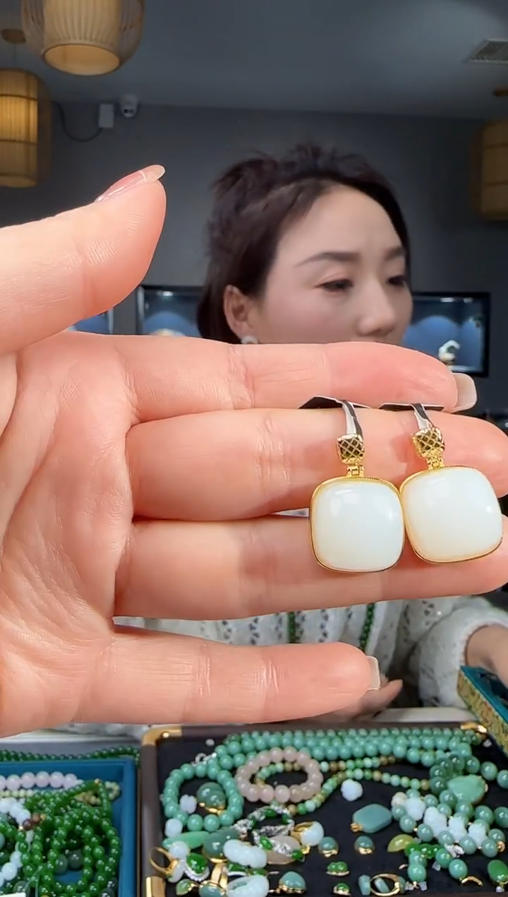 吊坠(不含链)银S925镶嵌和田玉多样性发货拍一的一 