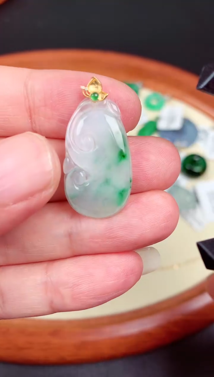 【闪购商品】翡翠吊坠(不含链)未镶嵌天然缅甸A货翡翠