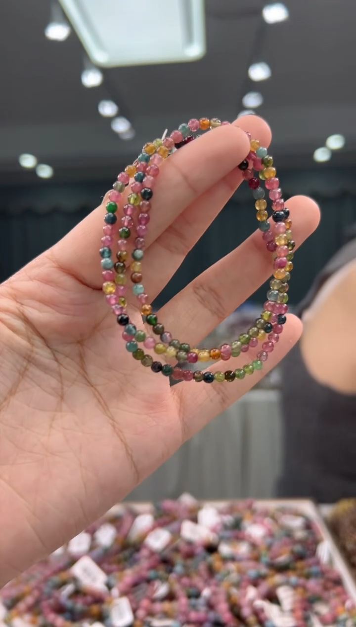 未镶嵌手串碧玺碧玺多圈/多样式发一3mm+