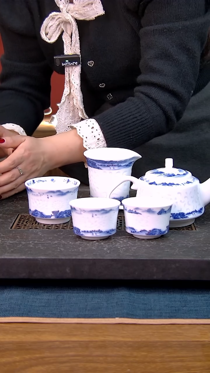 简装家用款5件套 白瓷陶瓷茶具