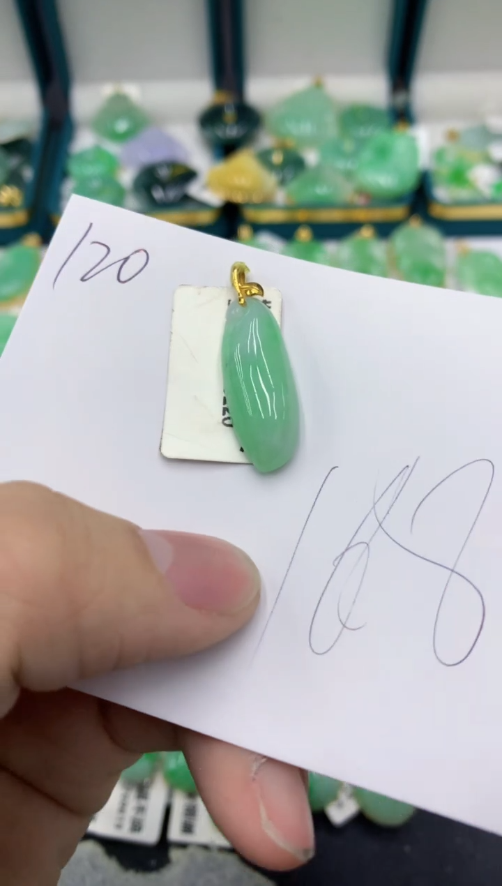 【闪购商品】翡翠颈饰18K金镶嵌号链接11111