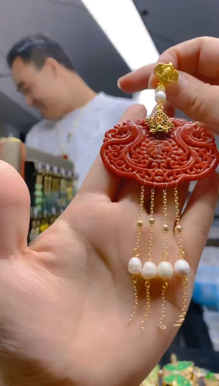 【闪购商品】翡翠耳饰合金0211翡翠压襟