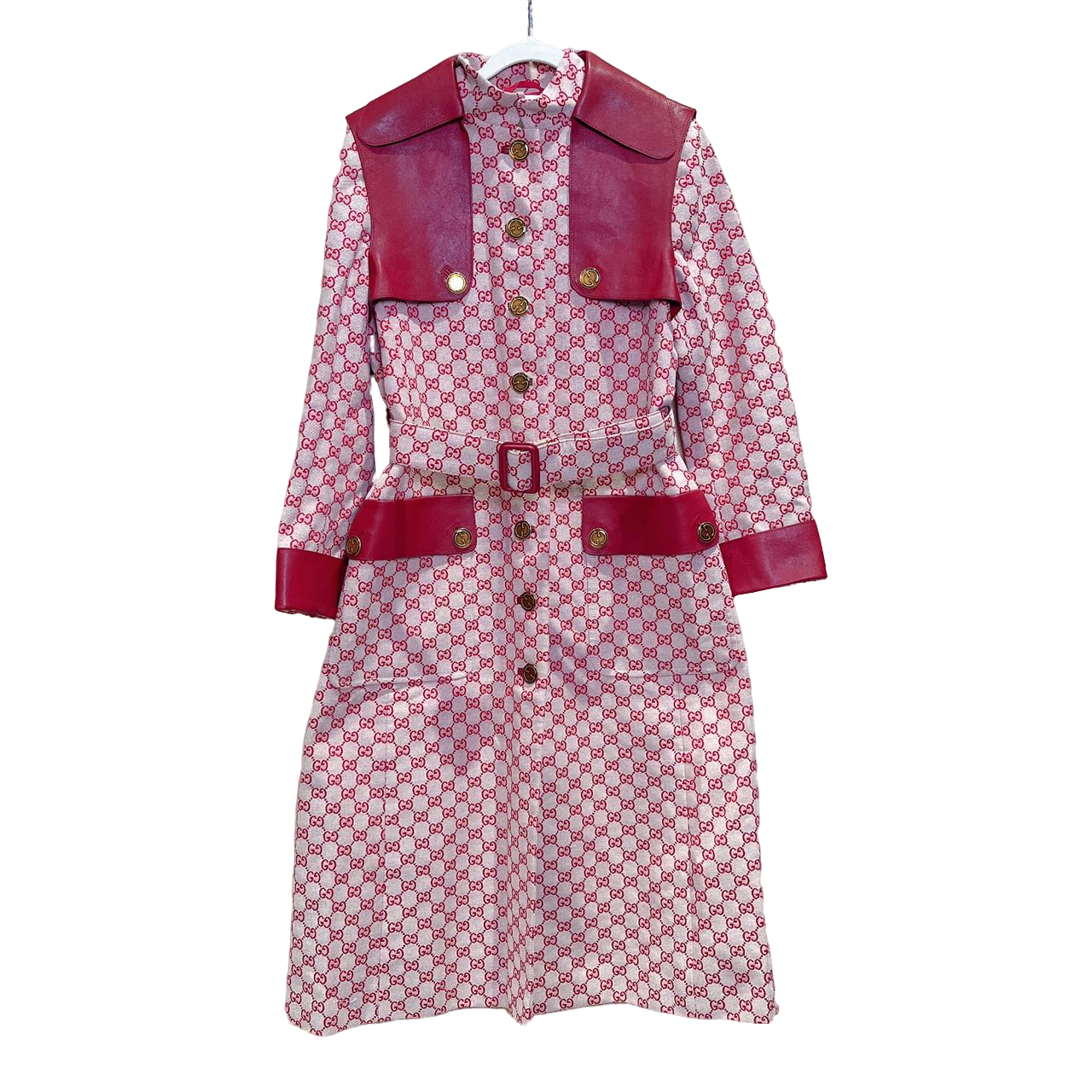 95新 GUCCI/古驰 蔚蓝/中长款大衣/42码/LZ322H089