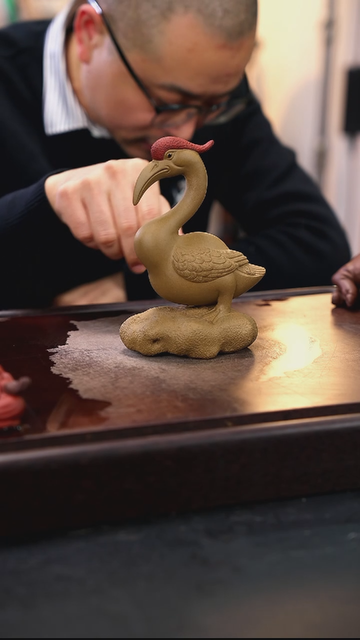 紫砂茶宠紫砂鸿运当头