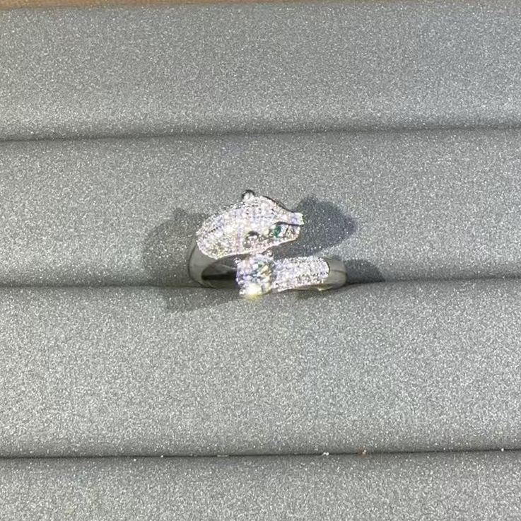  戒指 【乾诚严选】时尚百搭豹子头戒指-W114