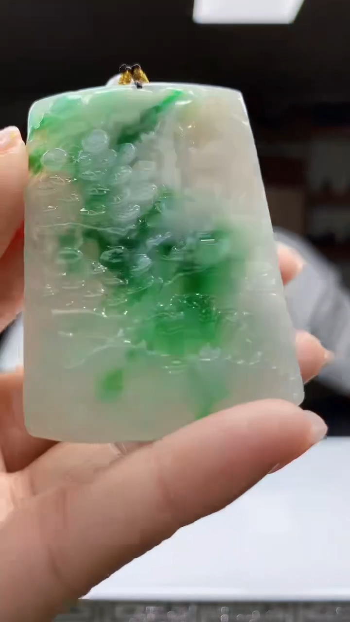 定制翡翠未镶嵌1087jj-毛货挂件66