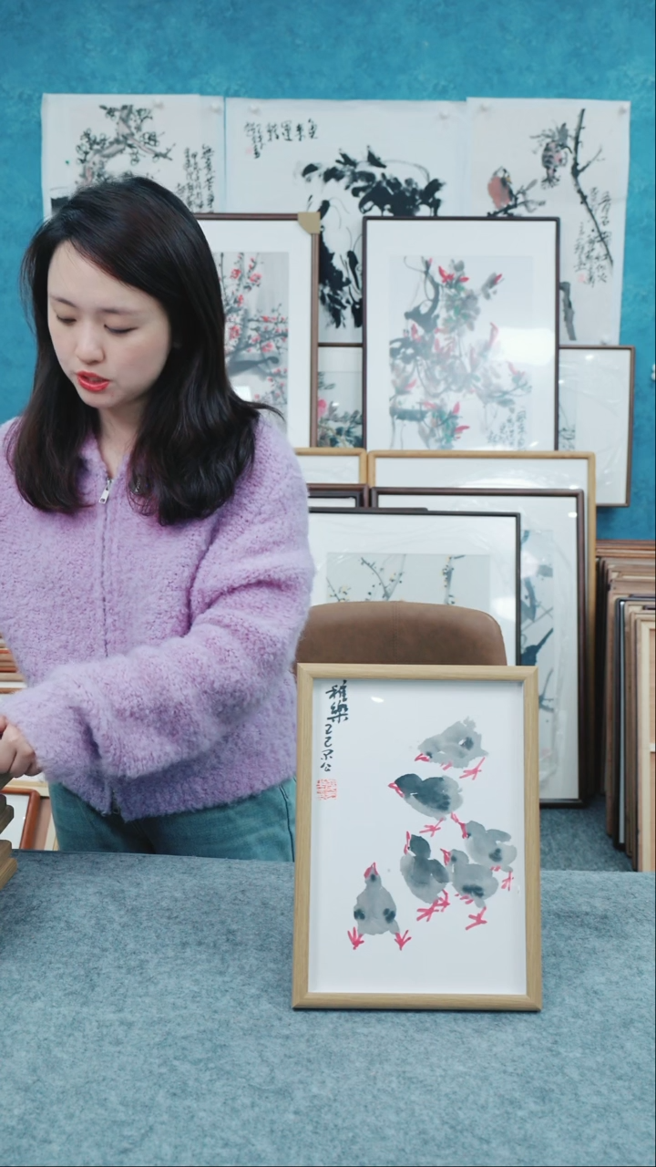 【闪购商品】国画10寸本土老师木质摆台