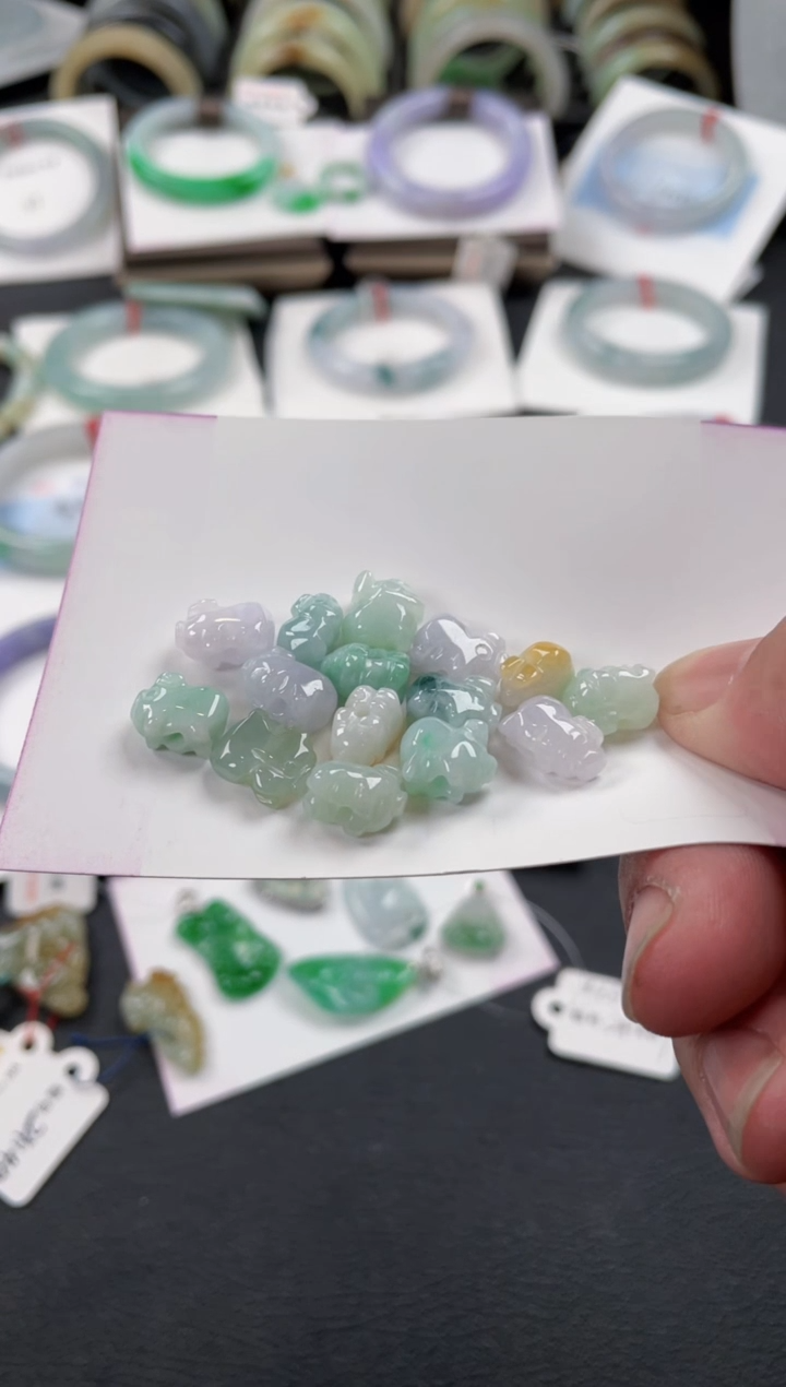 【闪购商品】翡翠颈饰未镶嵌有纹裂