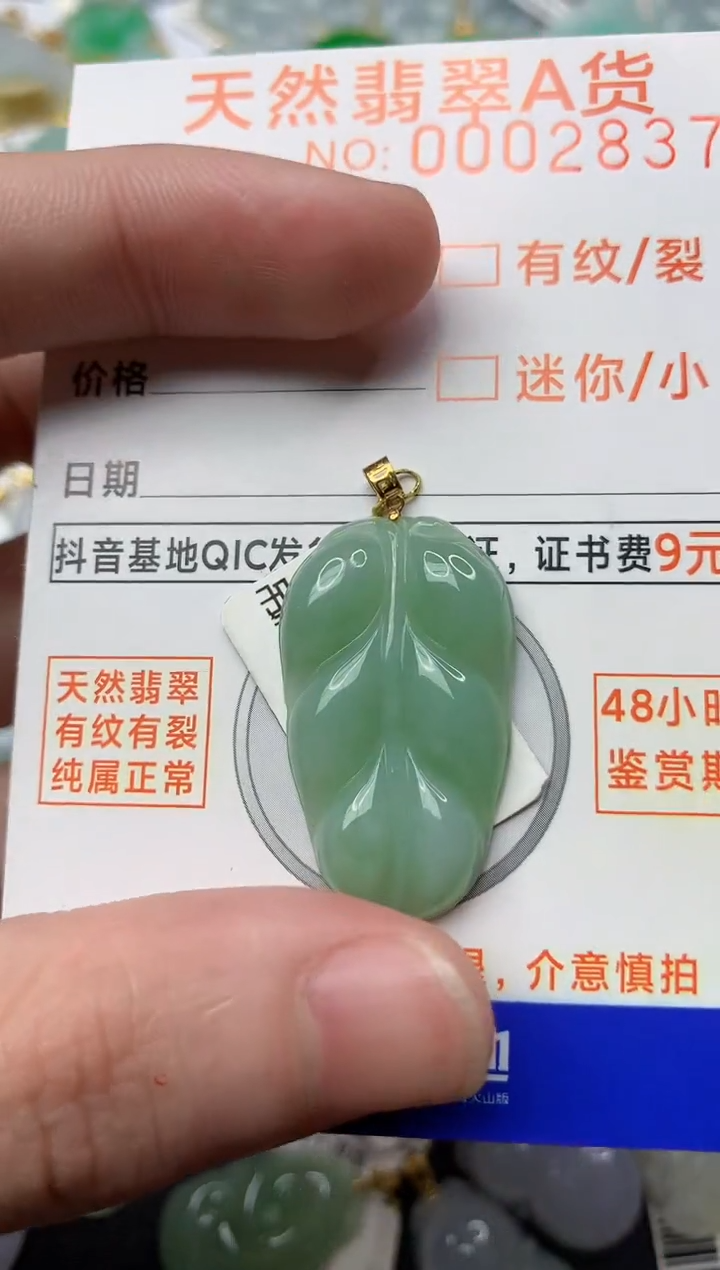 【闪购商品】翡翠颈饰18K金镶嵌5...........
