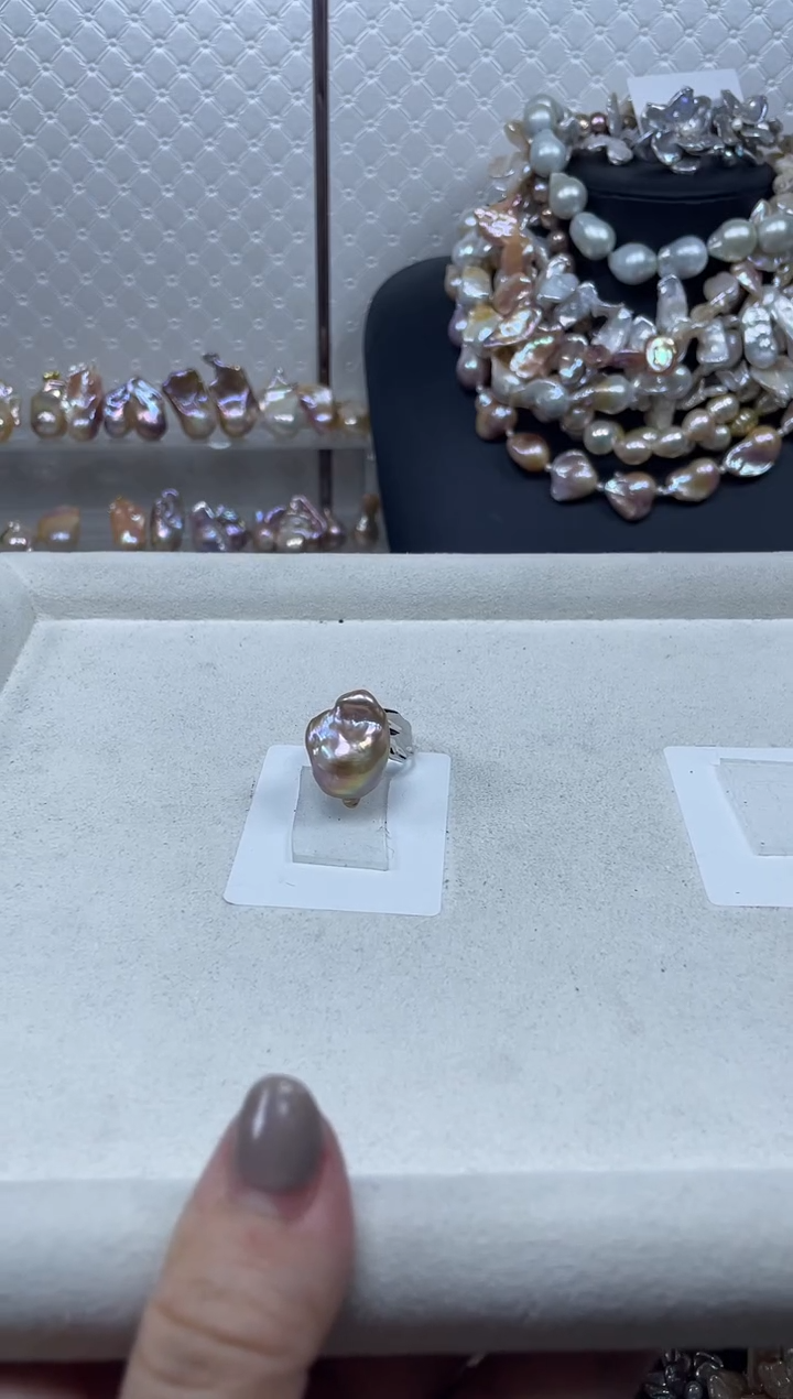 未镶嵌戒指淡水珍珠【纯恬珍珠】