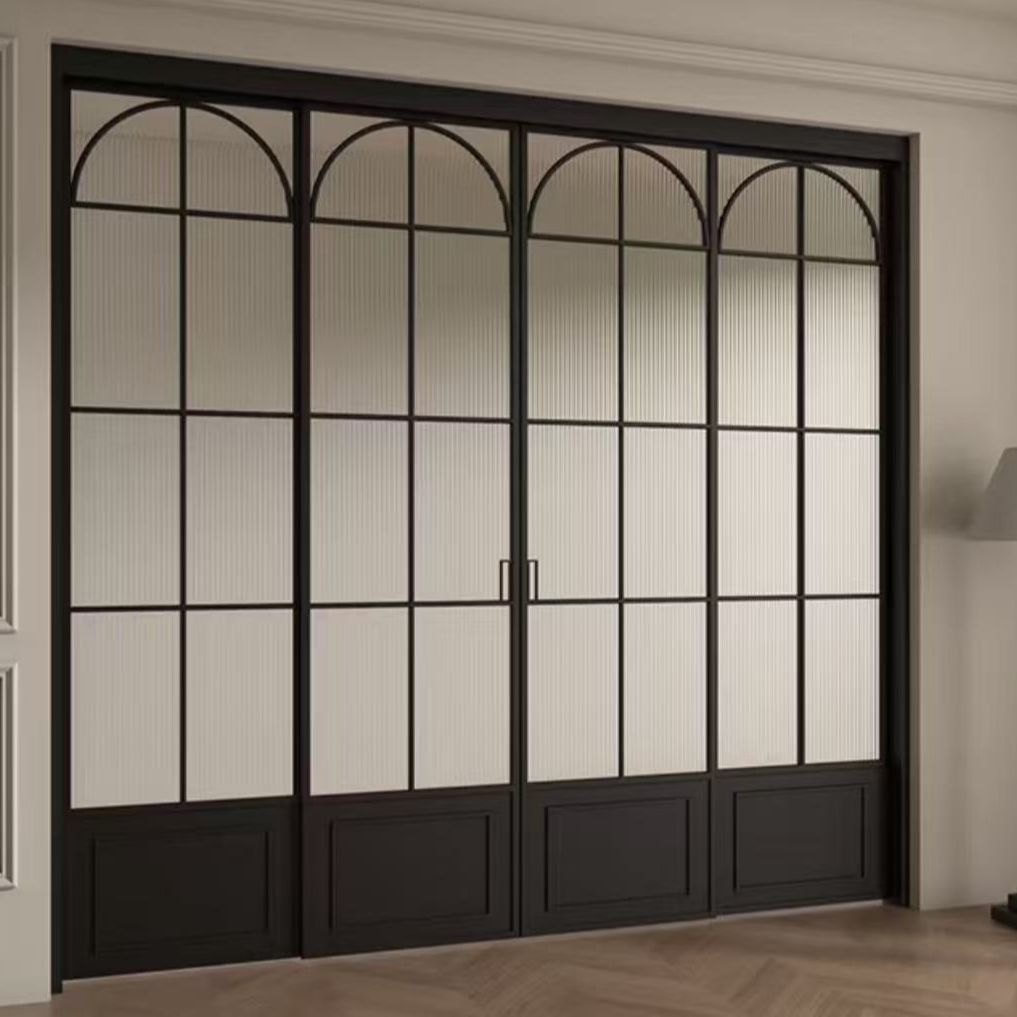 定制法式复古卫生间门厕所门含工艺玻璃推拉门