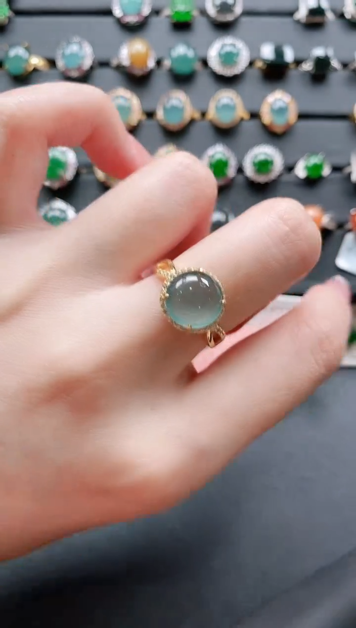 【闪购商品】翡翠戒指银S925镶嵌11111111