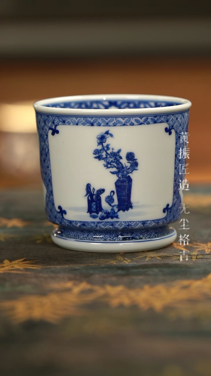 【闪购商品】艺家仁清供花卉容天杯