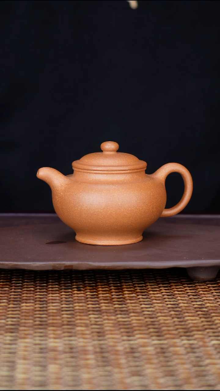 茶壶紫砂汀禾紫砂老黄段《掇只》180cc