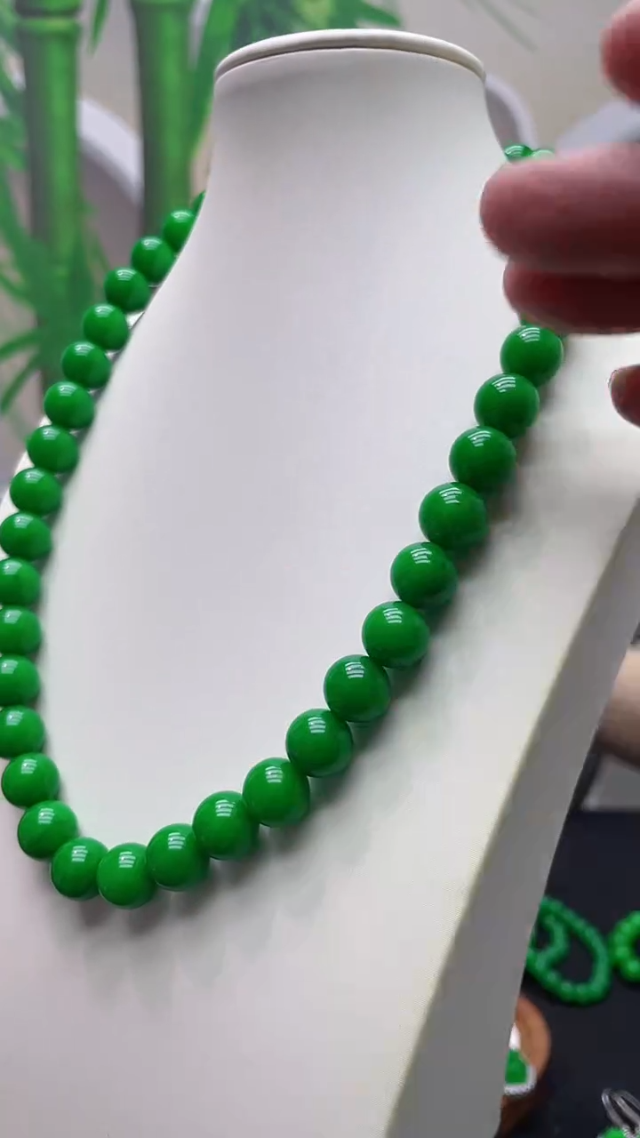 项链14K金镶嵌翡翠D04