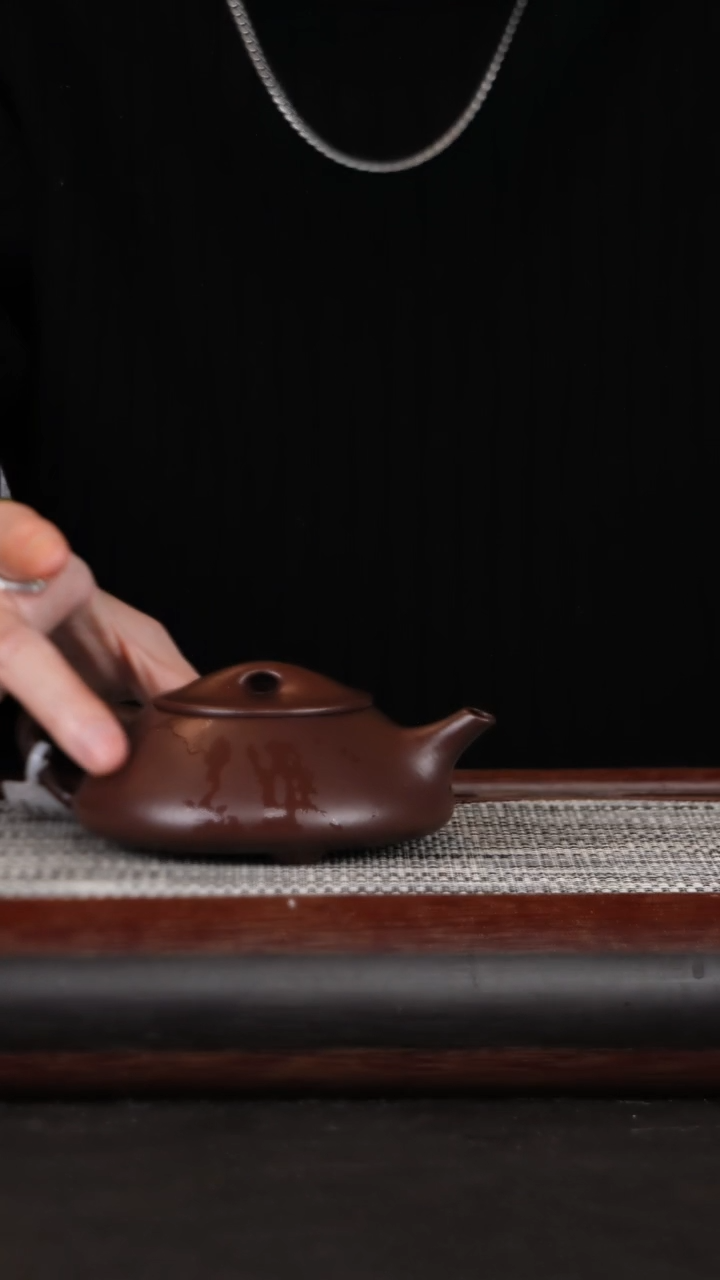 【闪购商品】紫砂茶壶17深井紫泥石瓢220