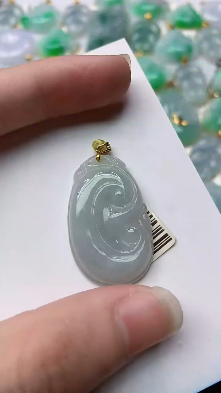 【闪购商品】翡翠颈饰18K金镶嵌29.........