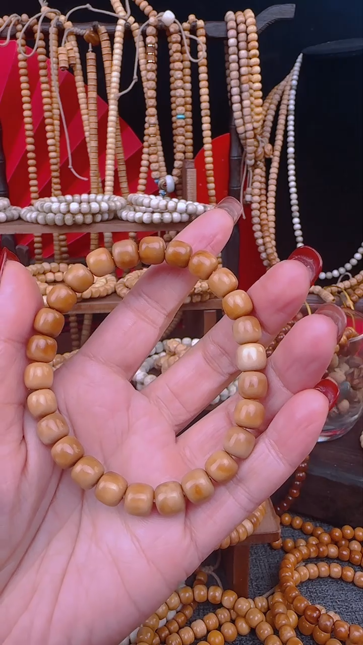 【闪购商品】菩提根/象牙果手串龙脊菩提老型单圈卡8.5