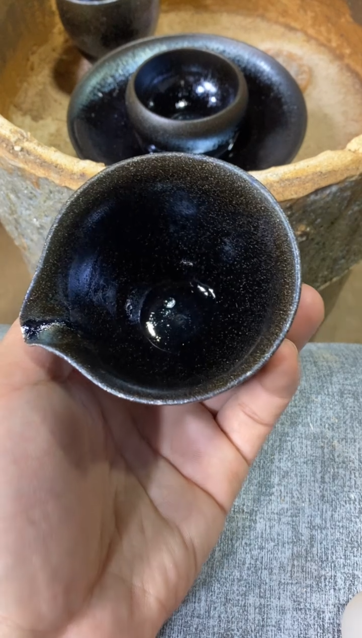 【闪购商品】茶盏朱秋敏柴烧 闽窑茶器 