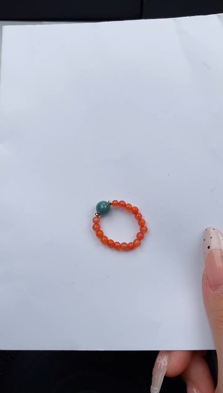 【闪购商品】南红玛瑙未镶嵌戒指5555碎玉微色差T