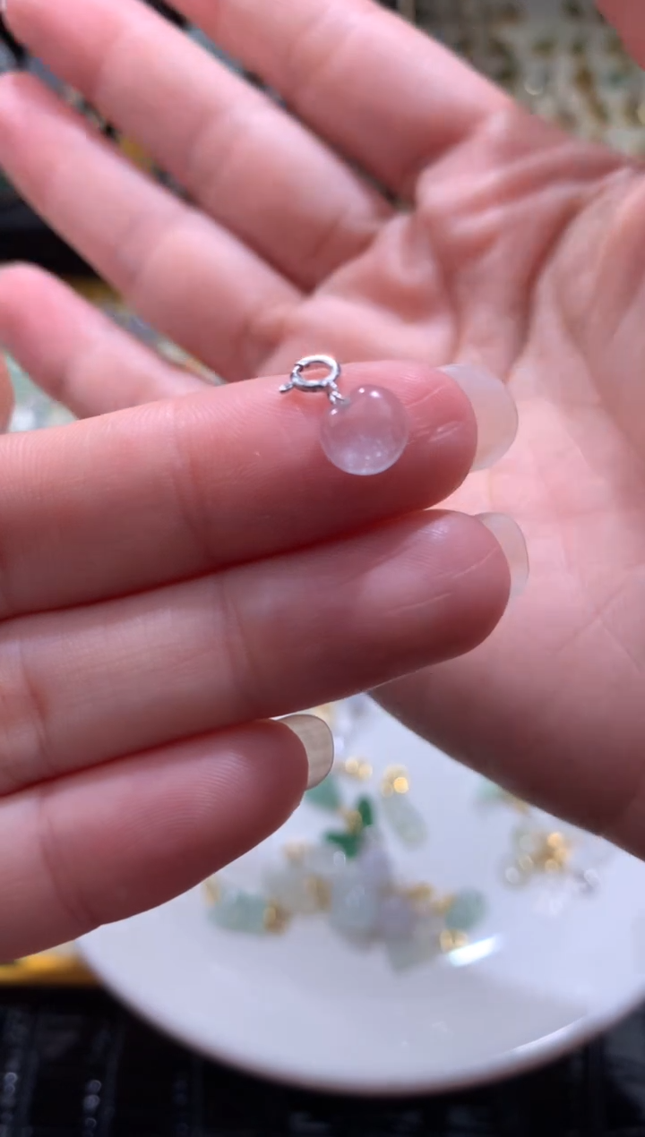 颈饰18K金镶嵌翡翠翡翠