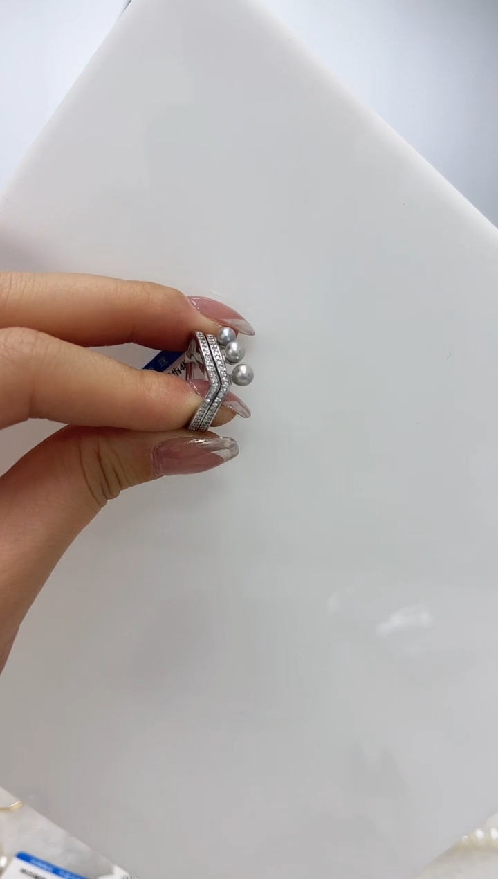 【闪购商品】海水珍珠DA银S925镶嵌戒指 C912