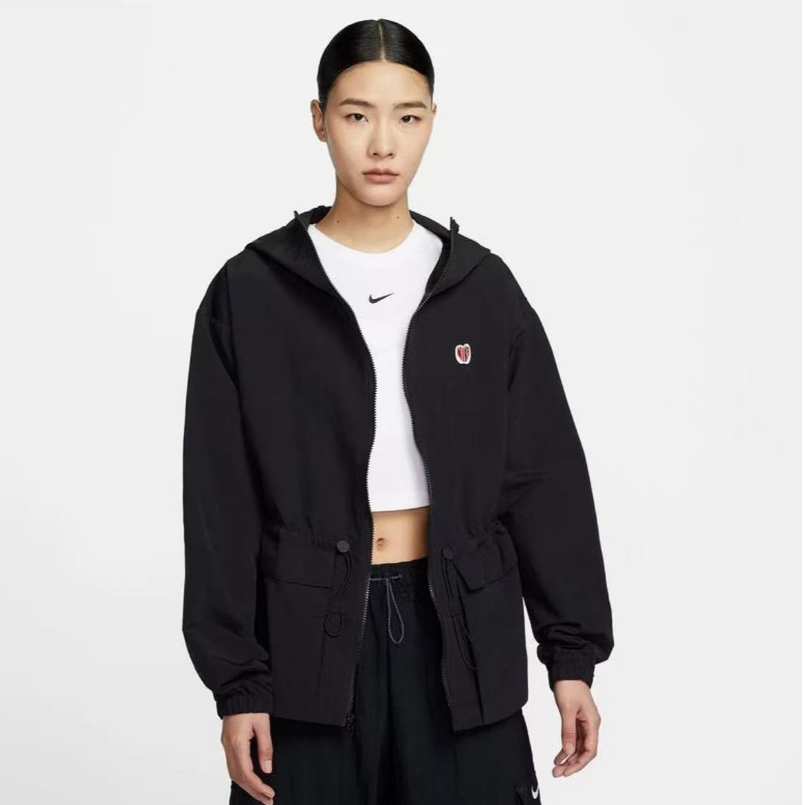 NIKE耐克女子 W NSW TREND WVN JKT GCEL梭织连帽外套HV8727-010