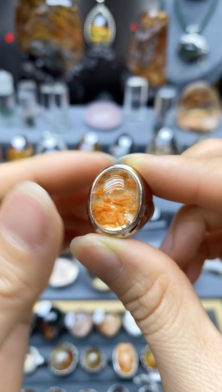 【闪购商品】水晶戒指银S925镶嵌水晶水晶