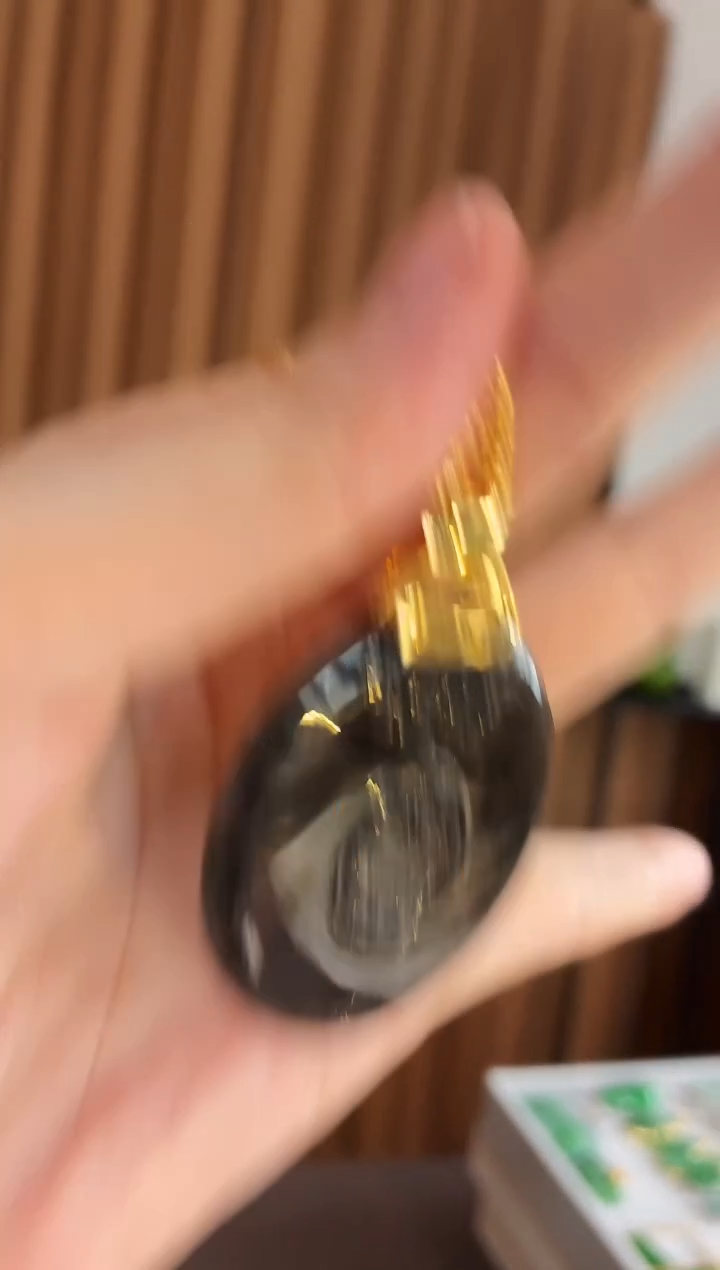 吊坠(不含链)18K金镶嵌翡翠吊坠