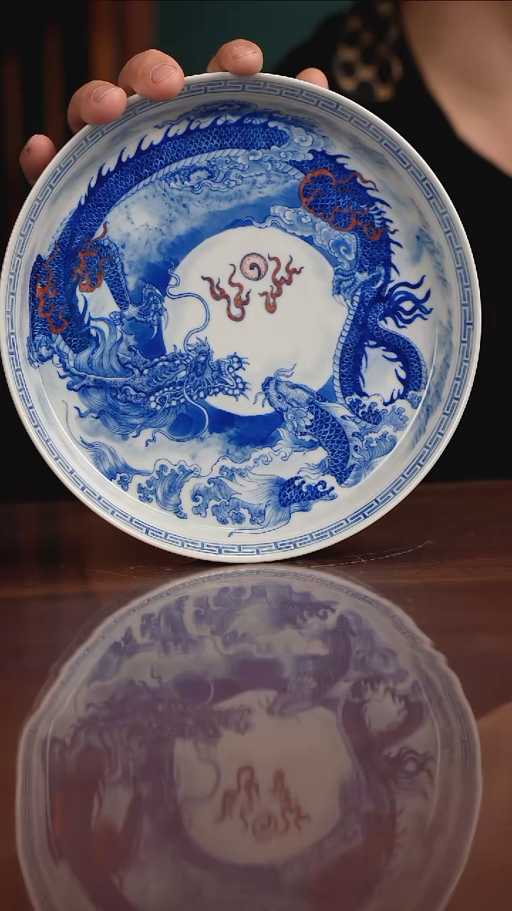 自成堂柴窑青花釉里红