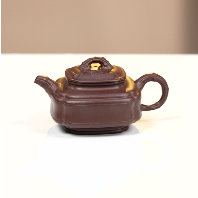 四方竹鼓壶     老紫泥     LC                                