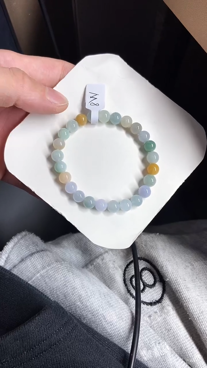 【闪购商品】翡翠手串未镶嵌天然A货翡翠手串M8