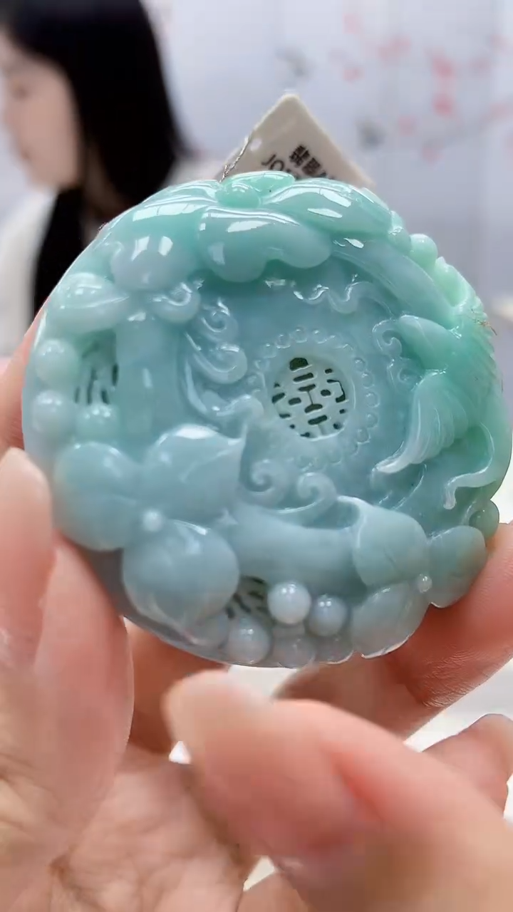 定制翡翠未镶嵌柠**.0405xx-毛货挂件33