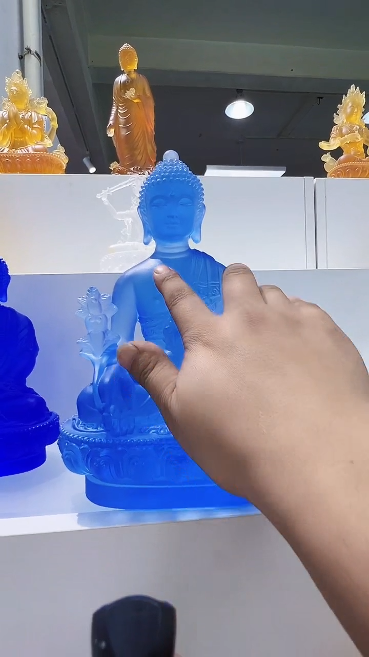 手工艺品琉璃悟*者古法琉璃26药师佛摆件