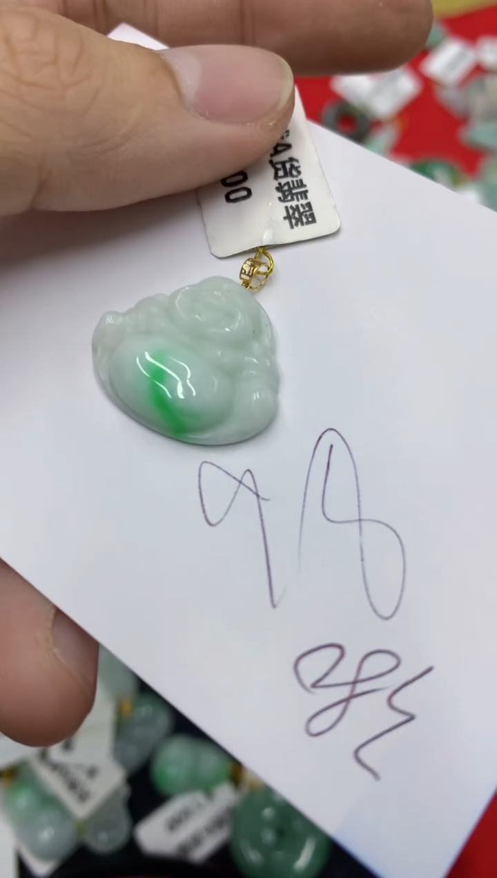 【闪购商品】翡翠颈饰18K金镶嵌号链接11111111