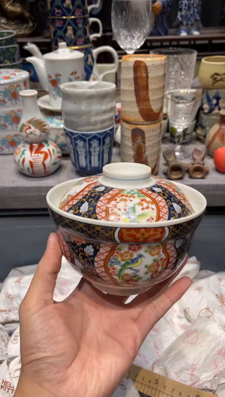 瓷片古伊万里盖碗