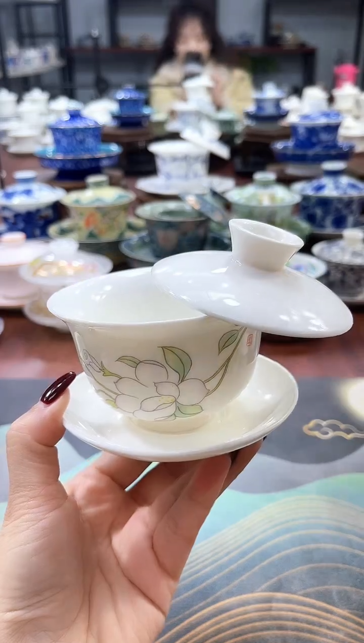 【闪购商品】小号喇叭花元宝盖碗