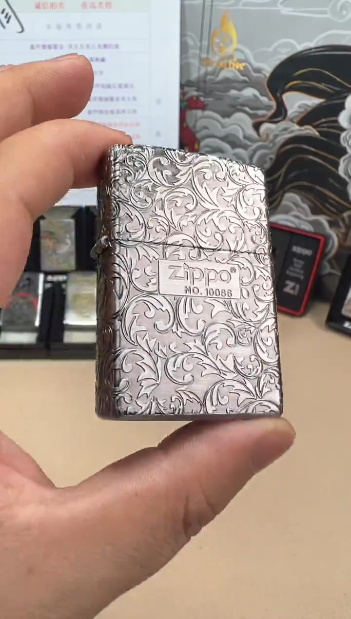 铜古银五面中标唐草