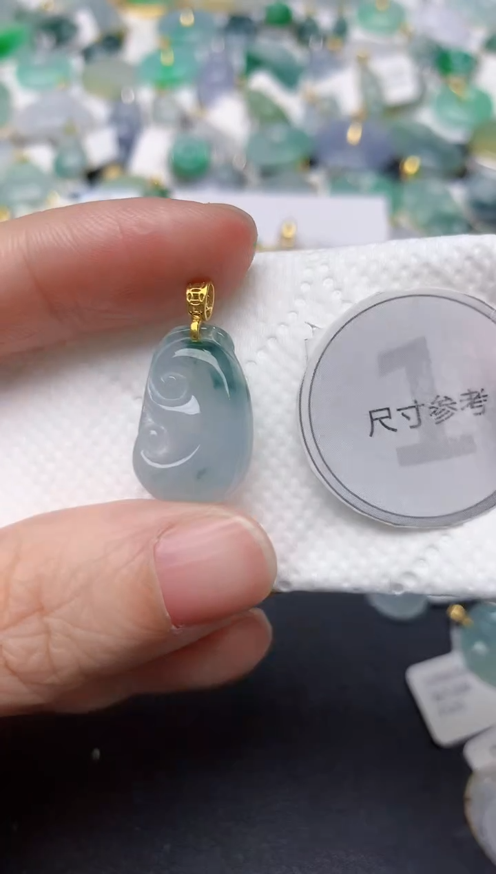 颈饰未镶嵌翡翠天然缅甸A货翡翠