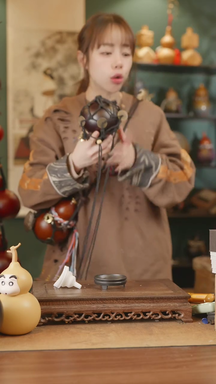 【闪购商品】125号精品天然大漆工艺防渗内胆酒葫芦~