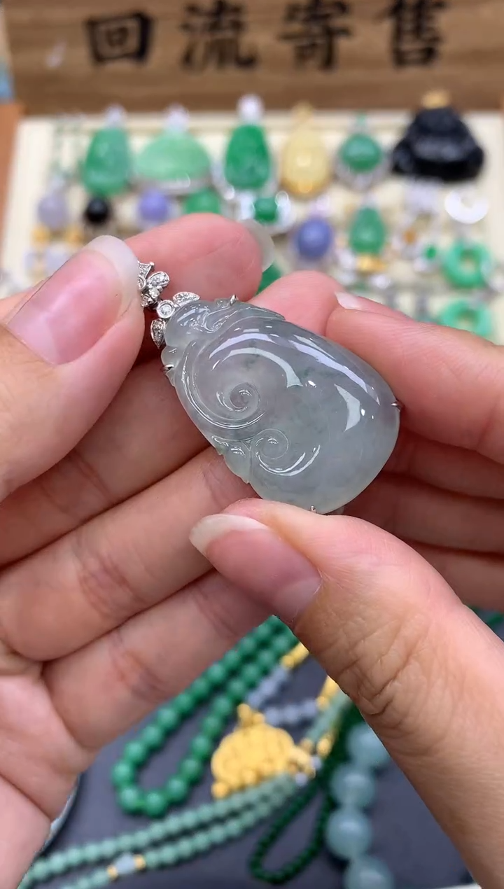 【闪购商品】翡翠颈饰18K金镶嵌388-中国好珍宝