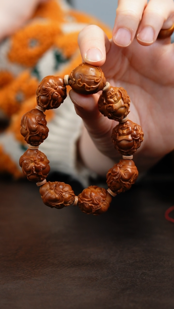【闪购商品】橄榄核手串/手链宋水官2.3铁核弥勒