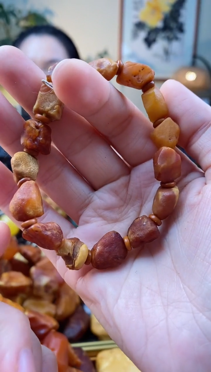 【闪购商品】琥珀手串未镶嵌手串