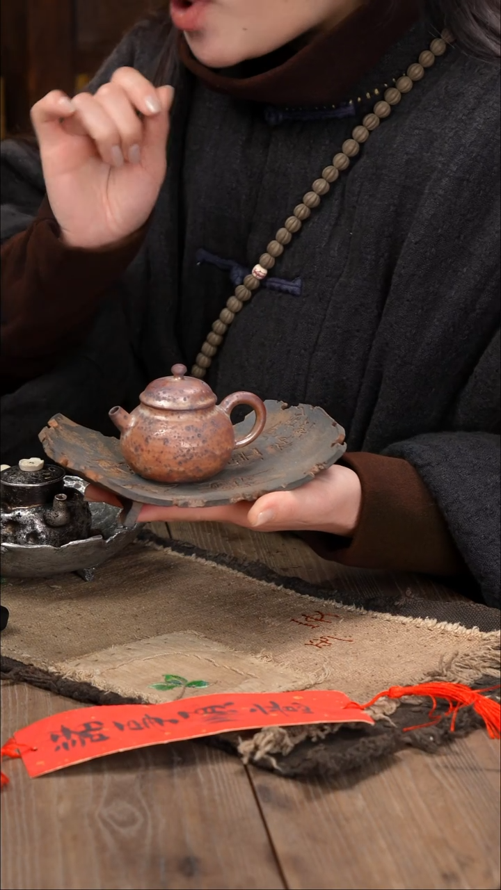 【柿间浅憩】全手工*正把壶