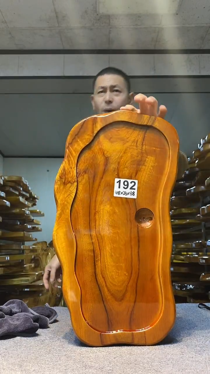 实木原木茶盘 一物一拍(不含配件）