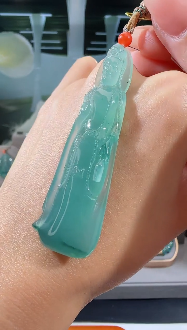 【闪购商品】翡翠吊坠(不含链)未镶嵌观音