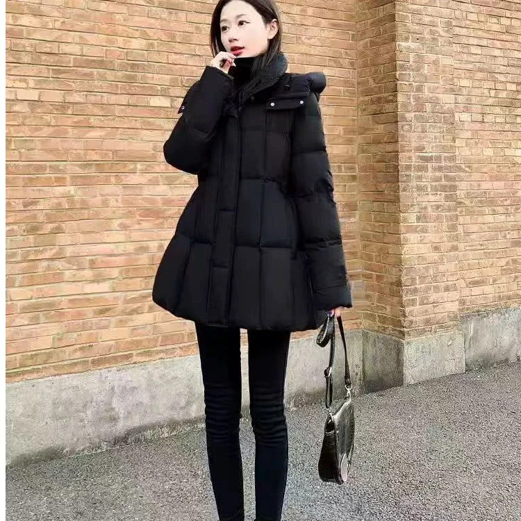 【在逃公主】巴黎时装秀！25款云朵轻柔新款收腰连帽羽绒服